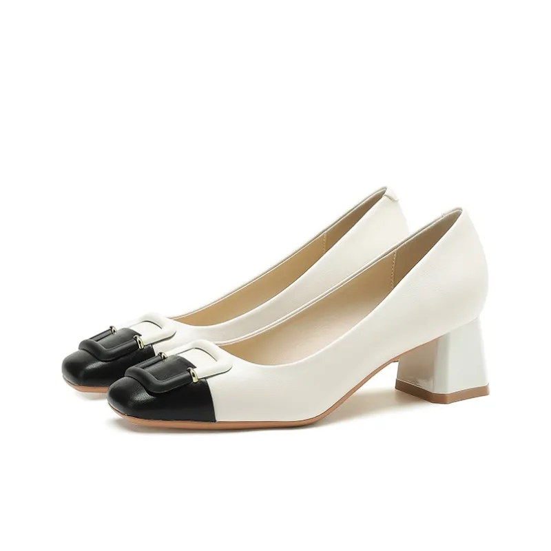 Zubumei Chunky Heel High Heels 5CM Women's-1