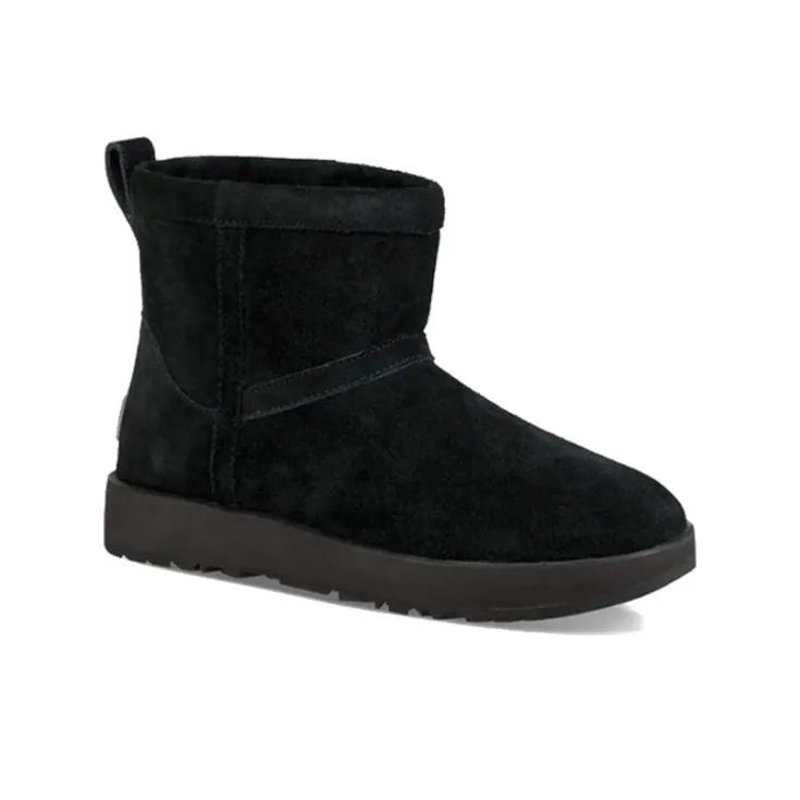 UGG Classic Mini Waterproof Fleece Lined Black Women's-1