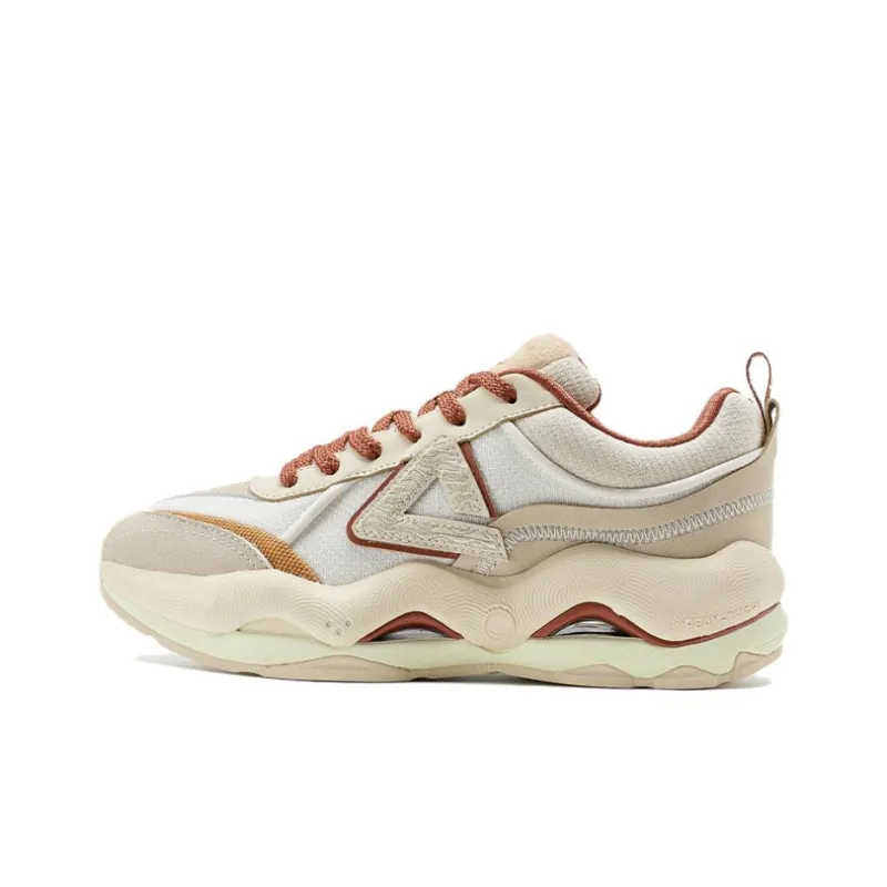 PEAK Sports Life Collection Non slip Lightweight Low Top Casual Shoes Women's Ecru-0