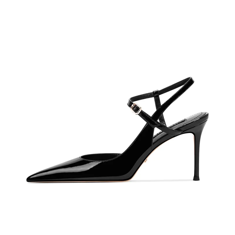 Shesrim Slim Heel High Heels Women's Black-0