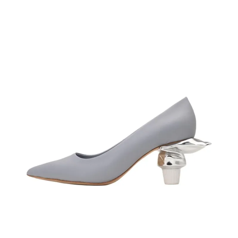 Maison MIHARA YASUHIRO Toothpaste Heel 60mm Leather Pumps-15