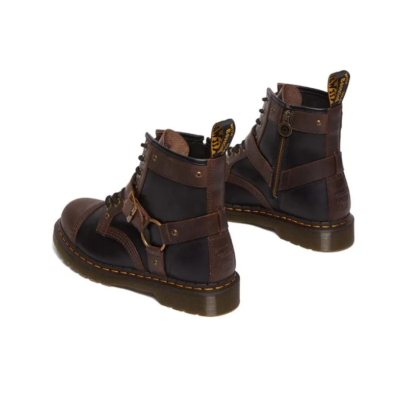 WARNER BROS. x Dr.Martens 1460 HARNESS WB100 Short Martin Boot 3cm Men's Brown Black-3