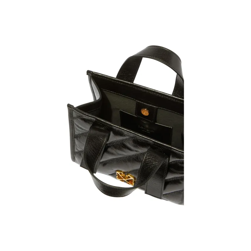 OFF WHITE Quilted Tote Bag-4