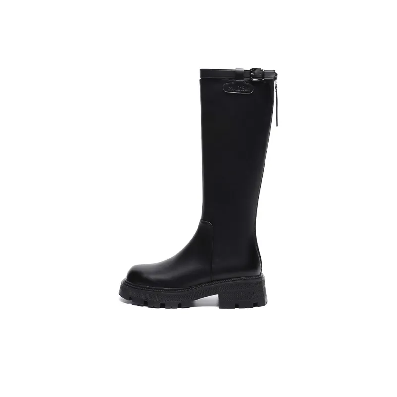 Mulinsen Knee-high Boots 4.5cm Women's-1