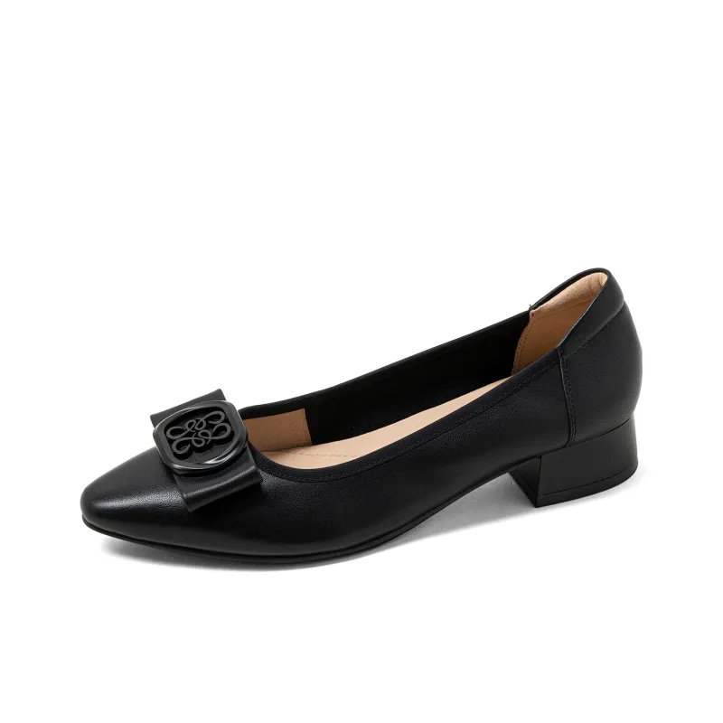 COMELY Chunky Heel High Heels 3cm Women's-5