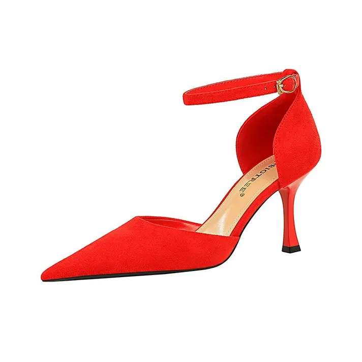 BIGTREE Slim Heel High Heels 8cm Women's-2