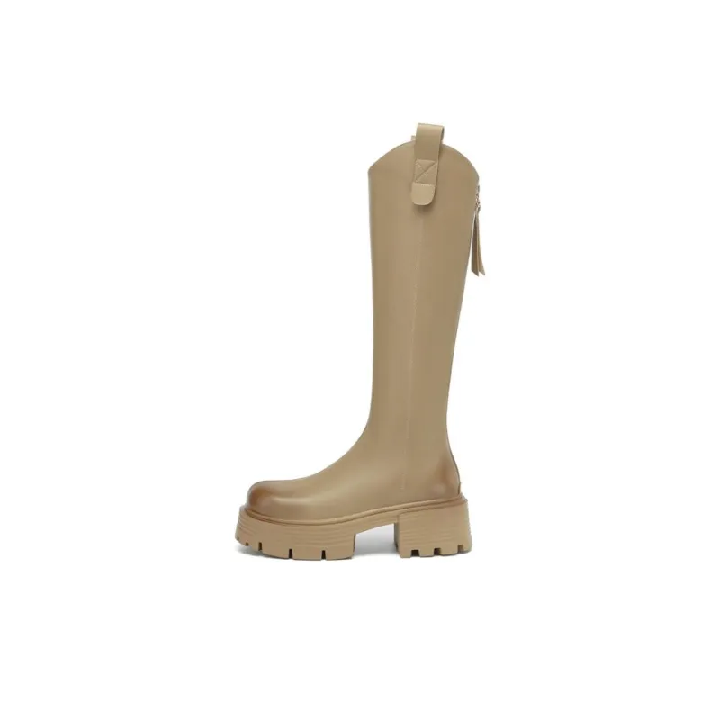 KEKAFU Knee high Boots Women's Black/Brown/Khaki-14