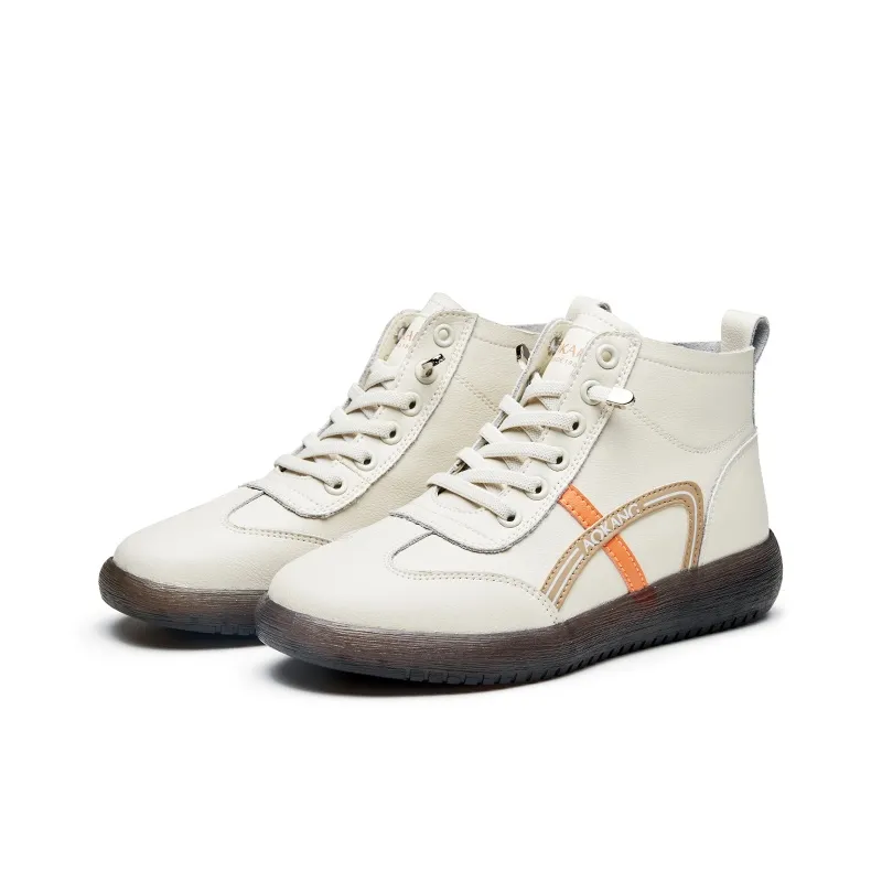 AOKANG Ankle Boots Women's White-12