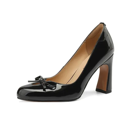Ruby L Chunky Heel High Heels 8.6cm Women's