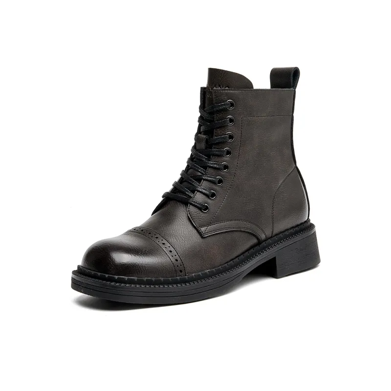 AOKANG Short Martin Boot Women's Gray-0