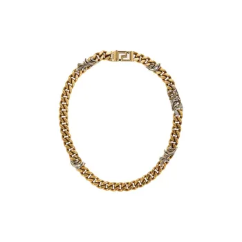 VERSACE Barocco Leaf Chain Necklace