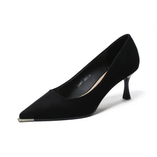 FESOUNE Slim Heel High Heels 6cm Women's Black