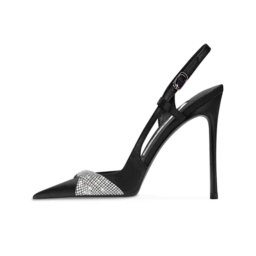 Ganxiaojie Slim Heel High Heels Women's Black