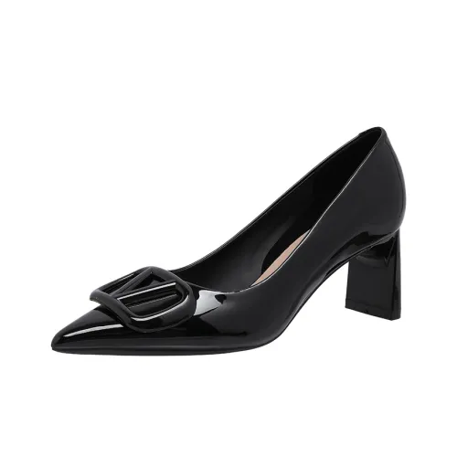 Zubumei Chunky Heel High Heels Women's