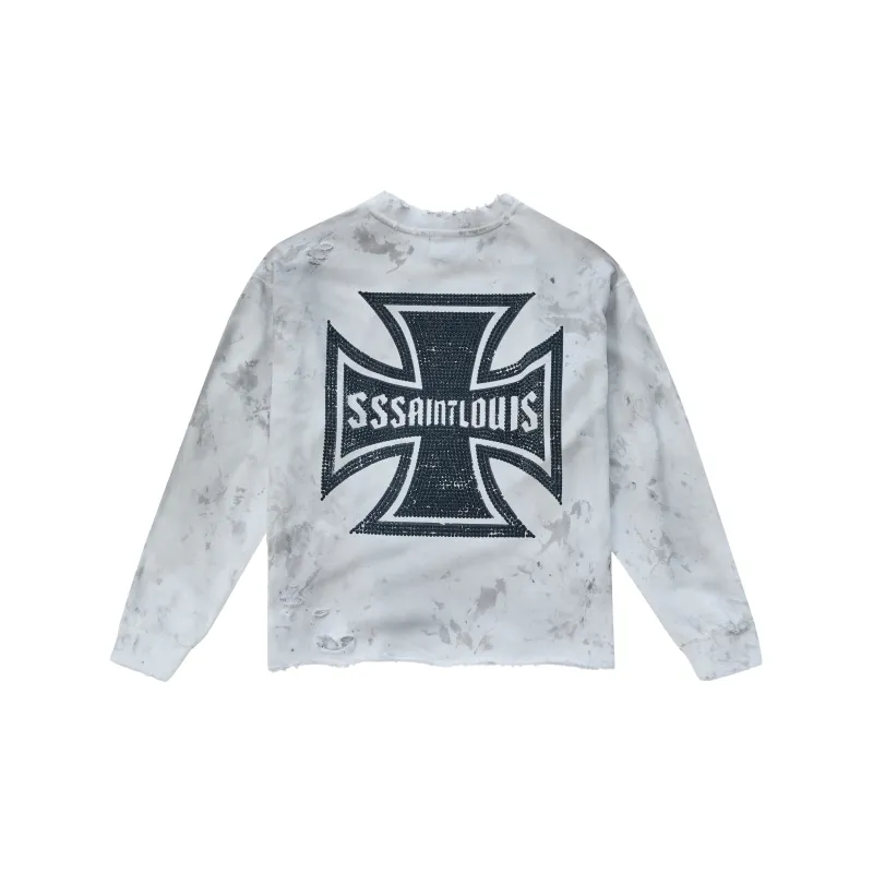 SSSAINT LOUIS Sweatshirt Unisex White-1