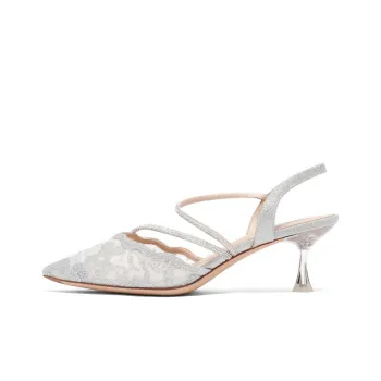 BELLE Slim Heel High Heels 5.5CM Women's Beige Pink