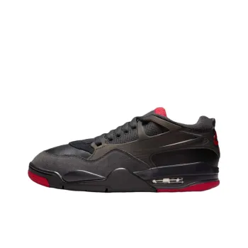 Jordan Air Jordan 4 Anti Slip Wear Resistant Low Top Vintage Basketball Shoes Unisex Black