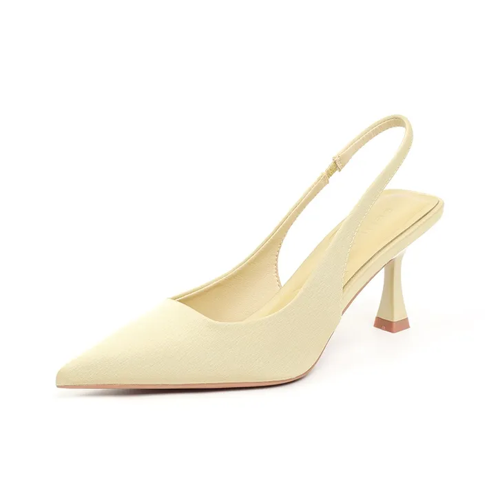 Beijiani High Heels Women's Light Yellow/Light Blue/Light Pink-5