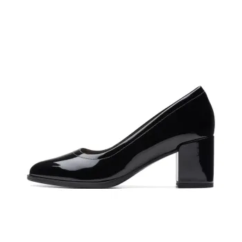 Clarks Frewa Series Chunky Heel High Heels Women's Black