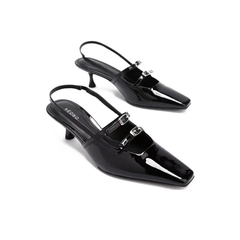 PEDRO Women's Interstellar Series Slim Heel High Heels 5cm Women's Black-3