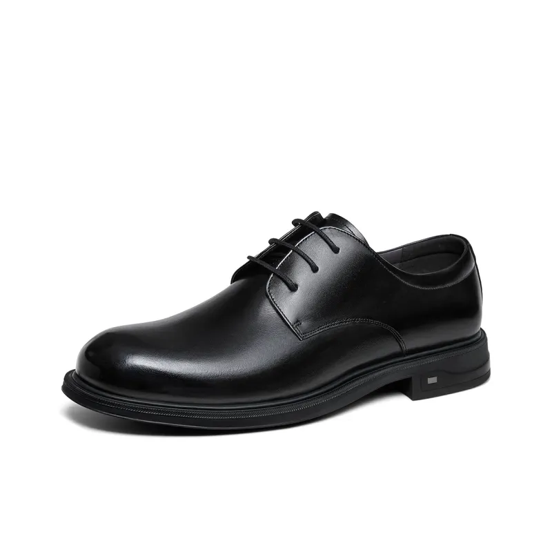 CAMEL Dress Shoes Men Low Top Black/Brown-2