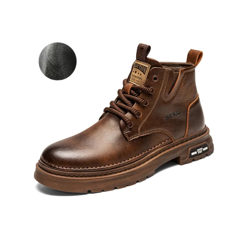 XIMO BULL Martin Boots Men Black/Brown-21