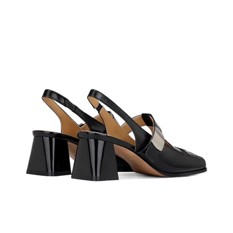 JESSICA SOPHIA Chunky Heel High Heels 4cm Women's-3