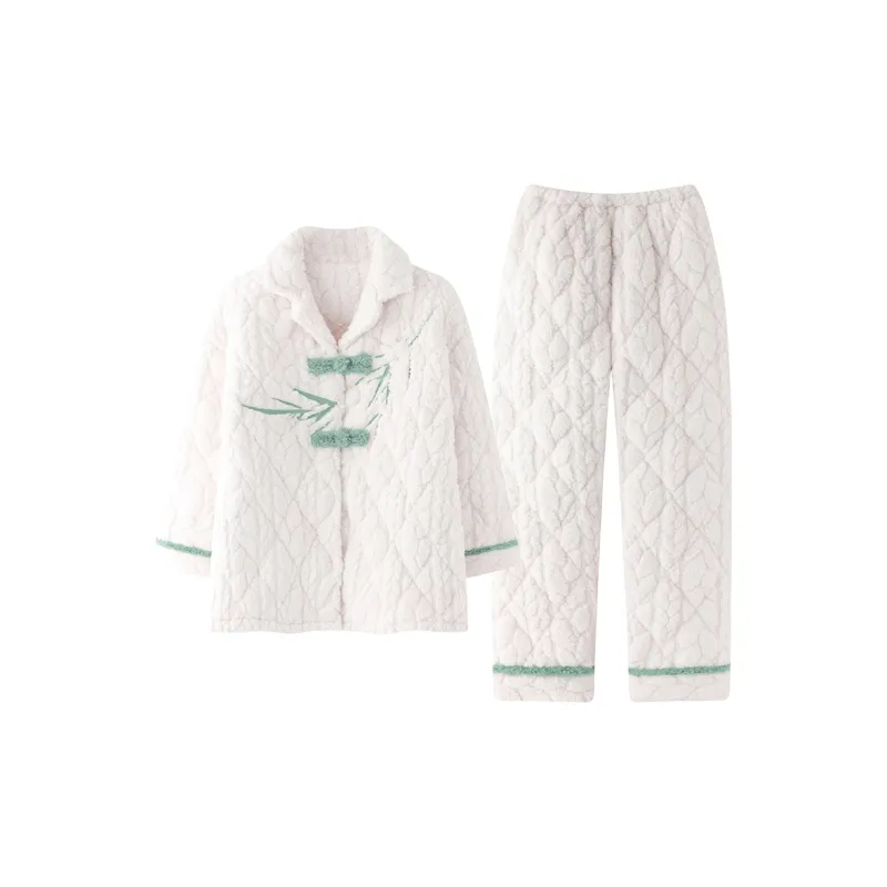 WANANNI Pajama Set Women's White-0