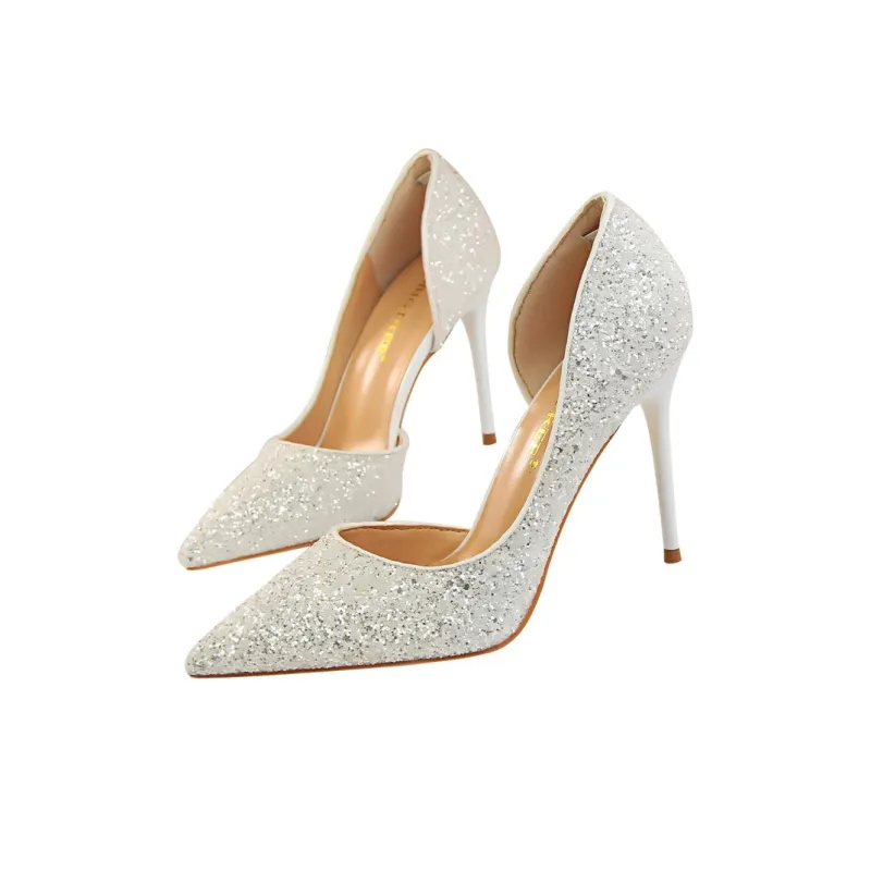 QITUMAUL Slim Heel High Heels 9.5 Women's-7