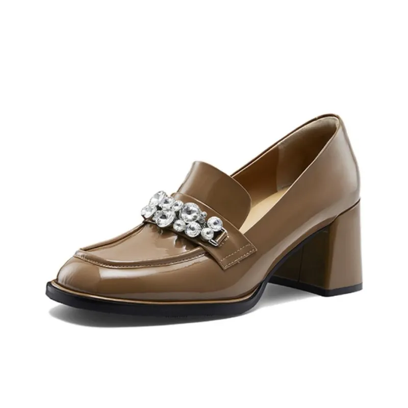NINE WEST Chunky Heel High Heels 7cm Women's-5