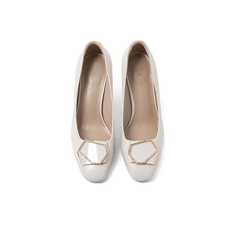 COMELY Chunky Heel High Heels 7cm Women's-2