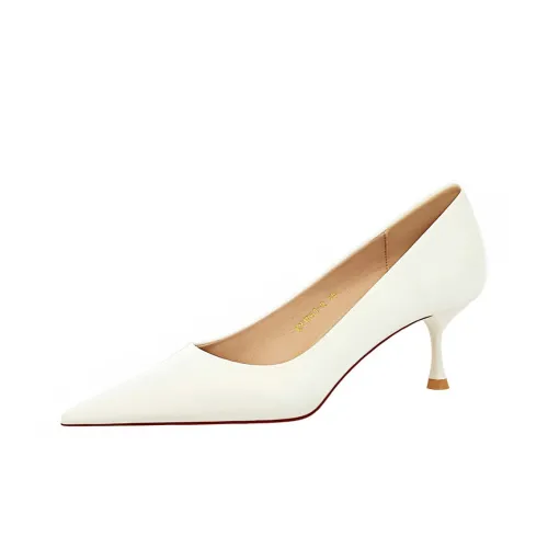 BIGTREE High Heels Women's White/Black/Green