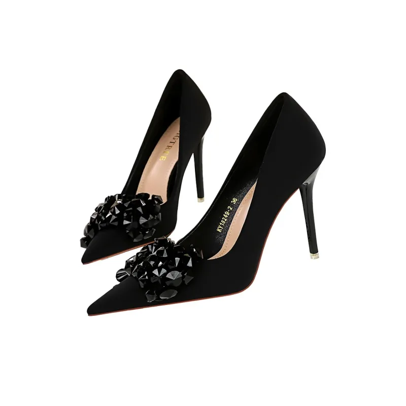 QITUMAUL Slim Heel High Heels Women's-2
