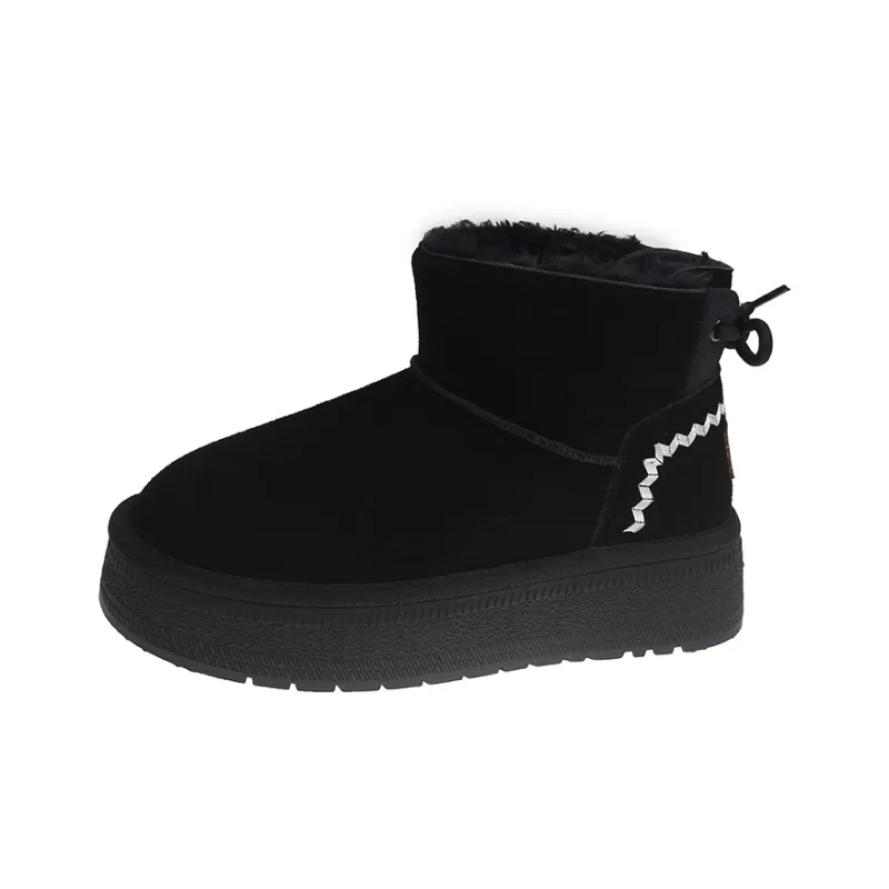 ANNAI Warm Wear Resistant Height Increasing Coverage Short Snow Boots Women's-6