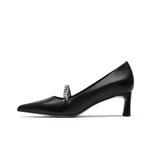 CINDY C ERIC Irregular Heel High Heels 5.5cm Women's Black