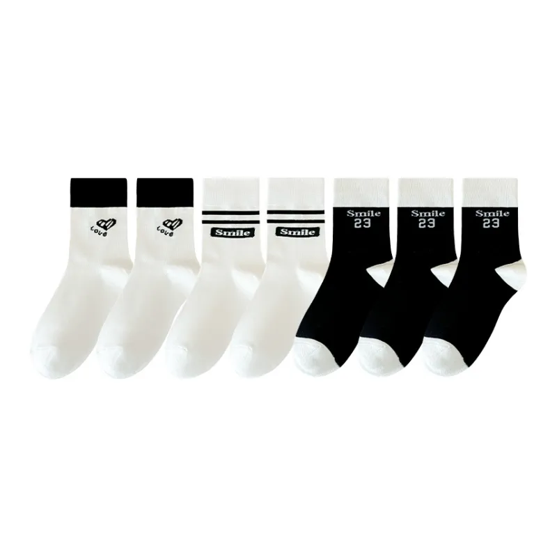 Lan Miao Mid Calf Socks Women's 7 Pack-8