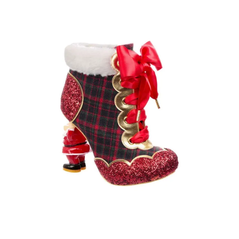 IRREGULAR CHOICE Chimney Chum Ankle Boots Women's Red-2