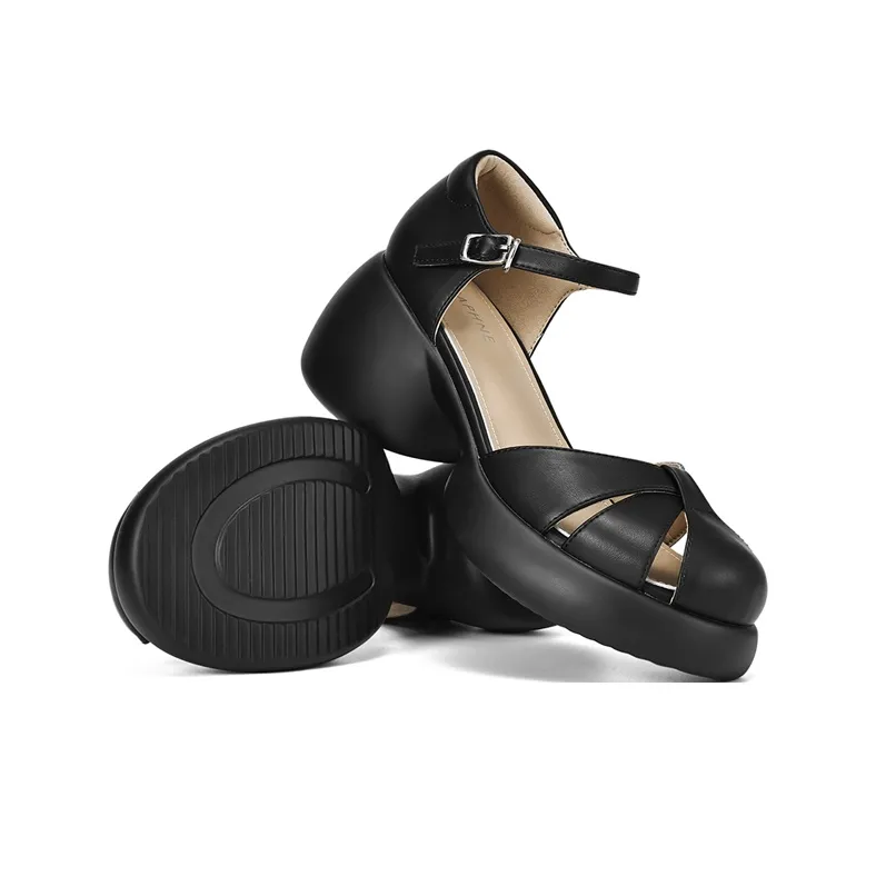 DAPHNE Chunky Heel High Heels 6.5cm Women's-2