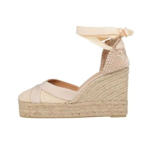 Castañer Wedge Heel High Heels Women's Pink Beige