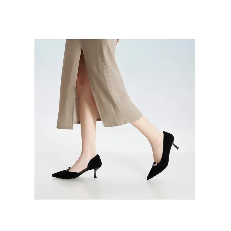 PT'SON Slim Heel High Heels 5.8cm Women's-3