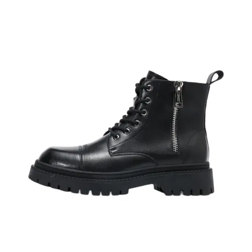 FAIRWHALE Ankle Boots Men's Black