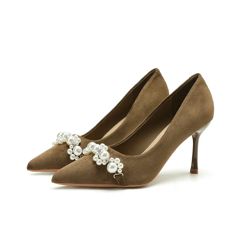 Zubumei Slim Heel High Heels 8CM Women's-8