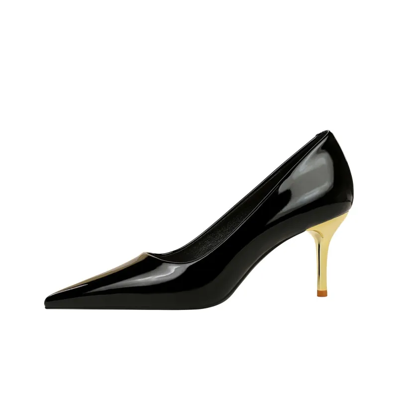 QITUMAUL Slim Heel High Heels Women's-3