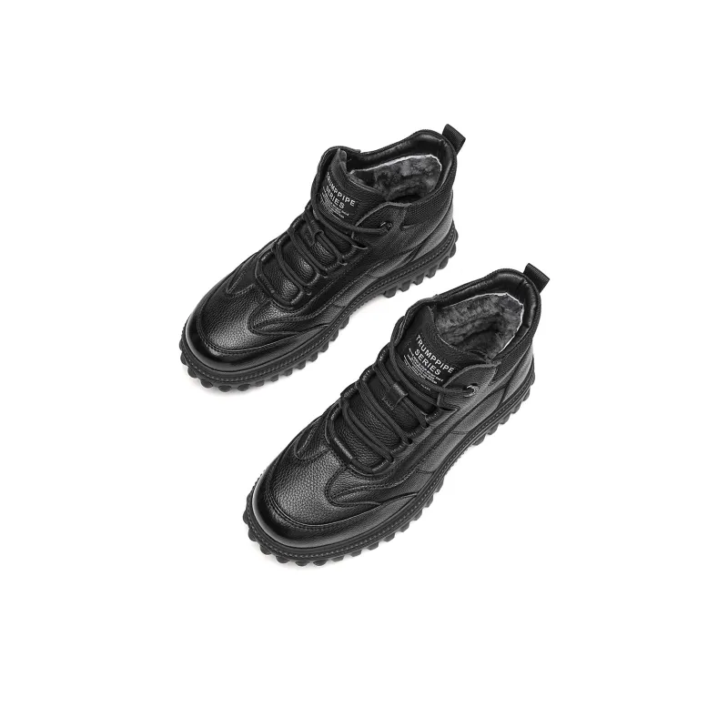 TRUMPPIPE Ankle Boots Men's Black-4