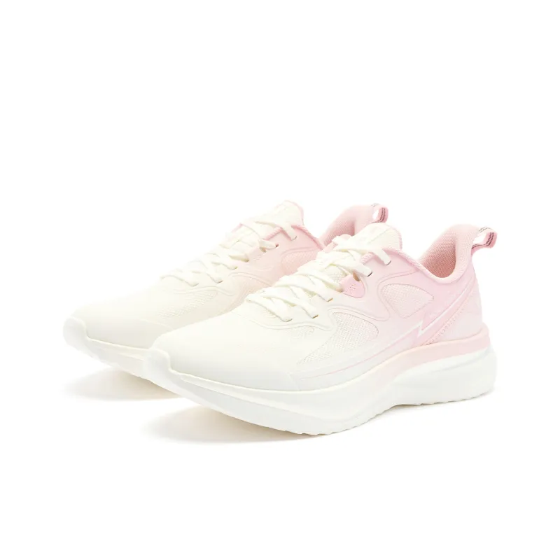 QIAODAN Running Shoes Women's Low Top Ivory/Frosted Pink-2