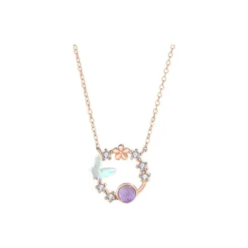 KEMLAIDA S925 Silver Women's Necklace Women's