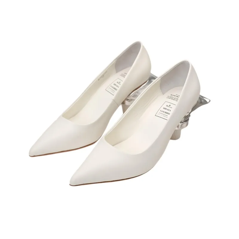 Maison MIHARA YASUHIRO Toothpaste Heel 60mm Leather Pumps-3