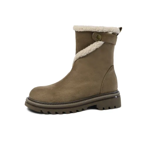 CAMEIDO Thermal Short Snow Boots Women's