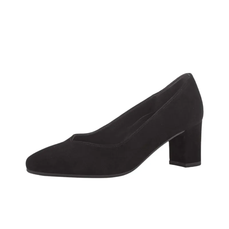 Gabor Comfort Chunky Heel High Heels 6cm Women's Black-2