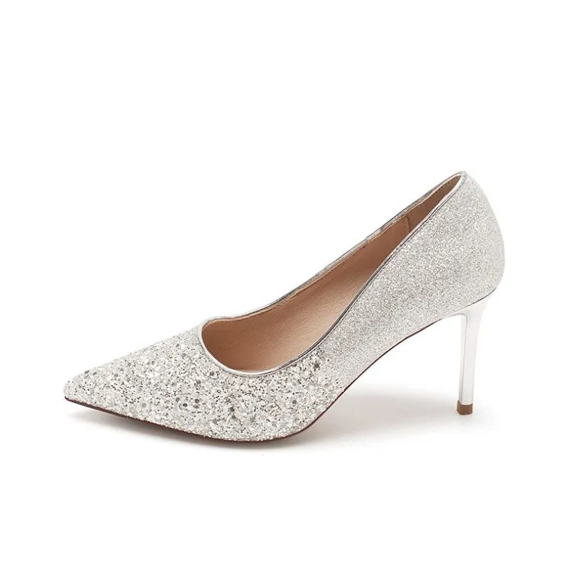 AGSDON Slim Heel High Heels 8cm Women's-6